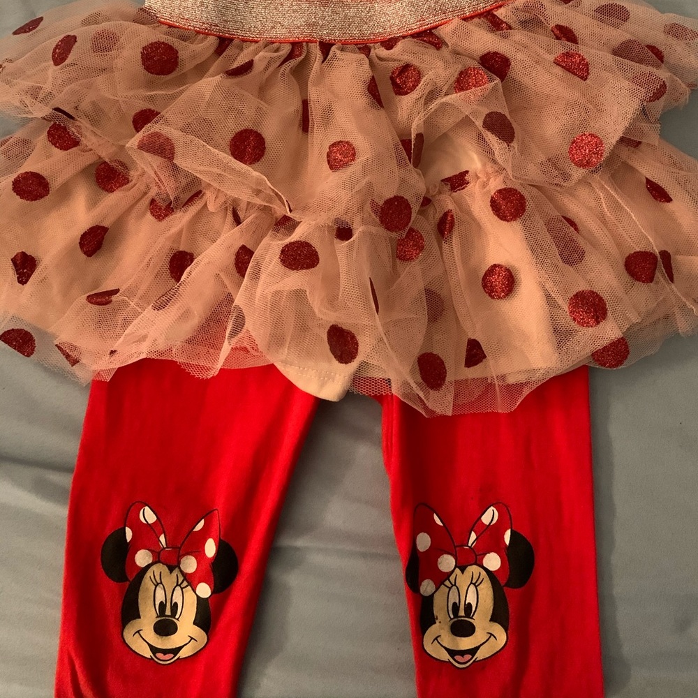 Minnie Mouse leggings/tutu